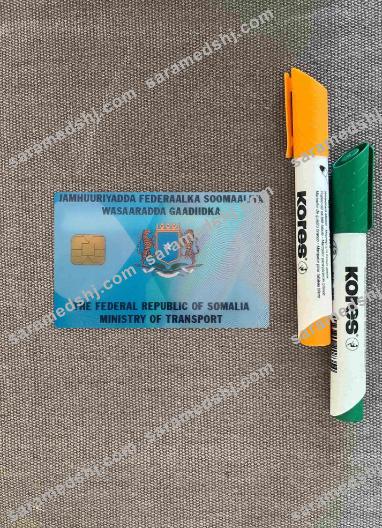 Somalia driving license photolook BACK